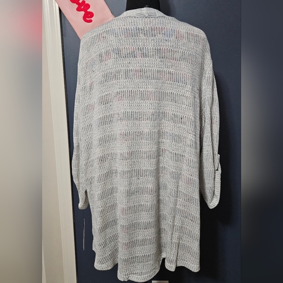 New LC Lightweight Knit Open Front Cardigan Plus Size 2X - Picture 4 of 9
